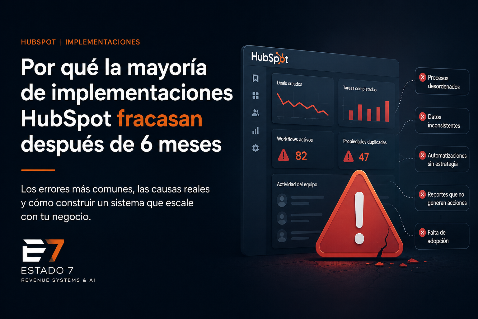 Por qué la mayoría de implementaciones HubSpot fracasan después de 6 meses
